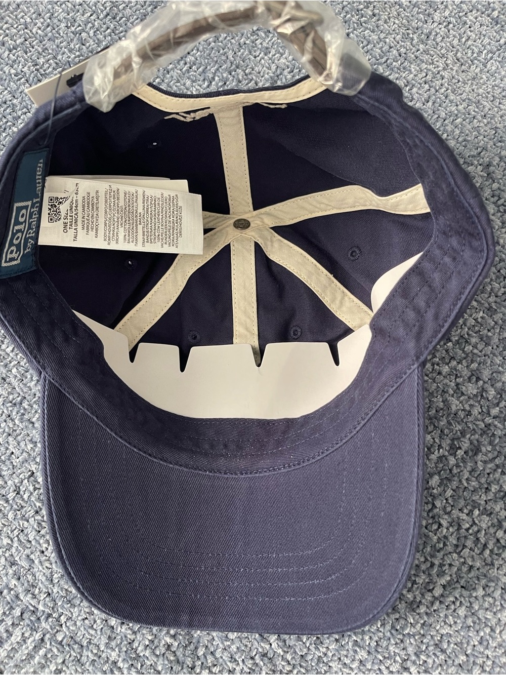 Polo by Ralph Lauren Logo-Embroidered Twill Ball Cap- Newport Navy - Picture 9 of 11